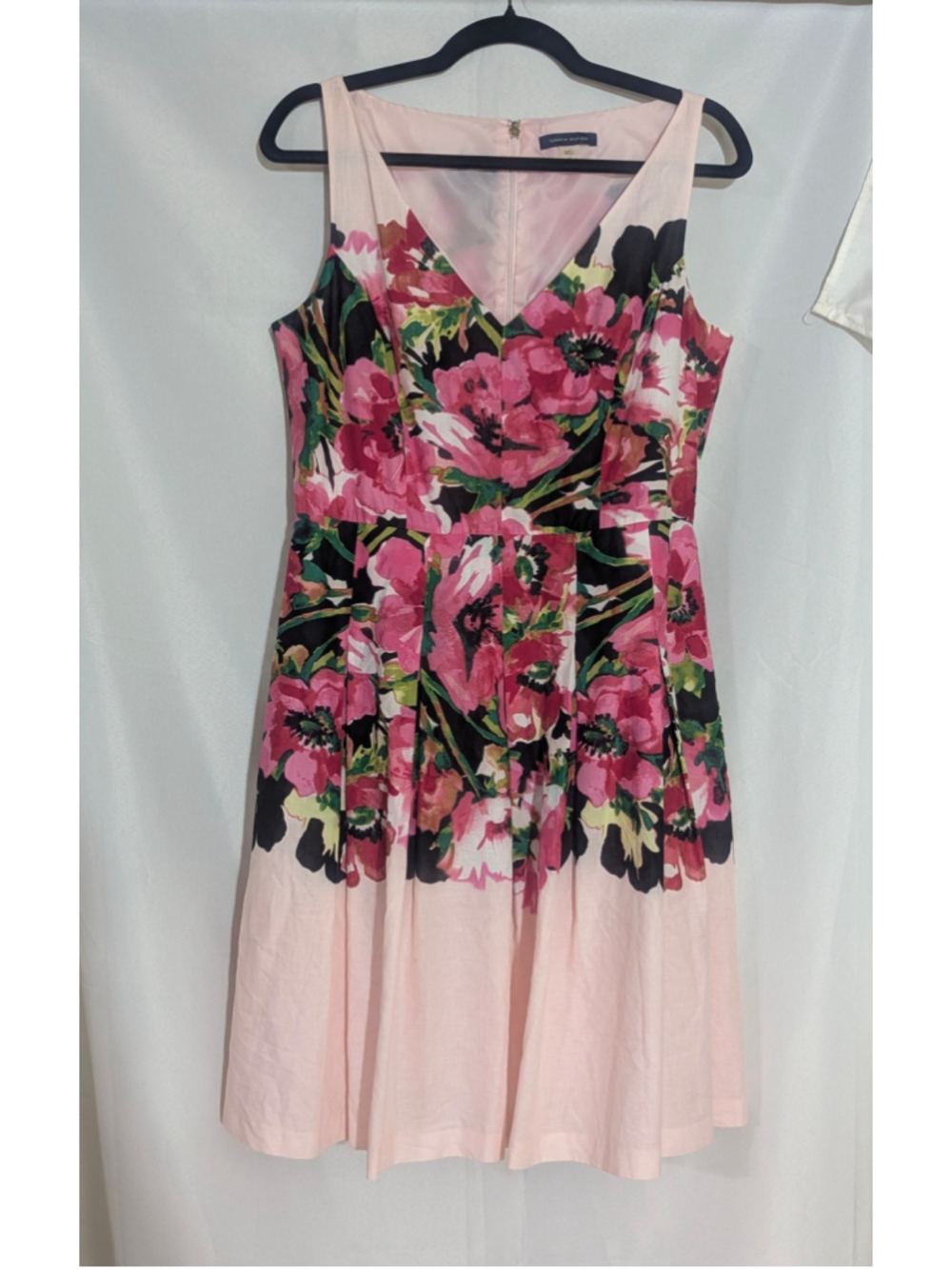 Tommy Hilfiger Pink Floral Sleeveless Dress Size 10 - Picture 15 of 16